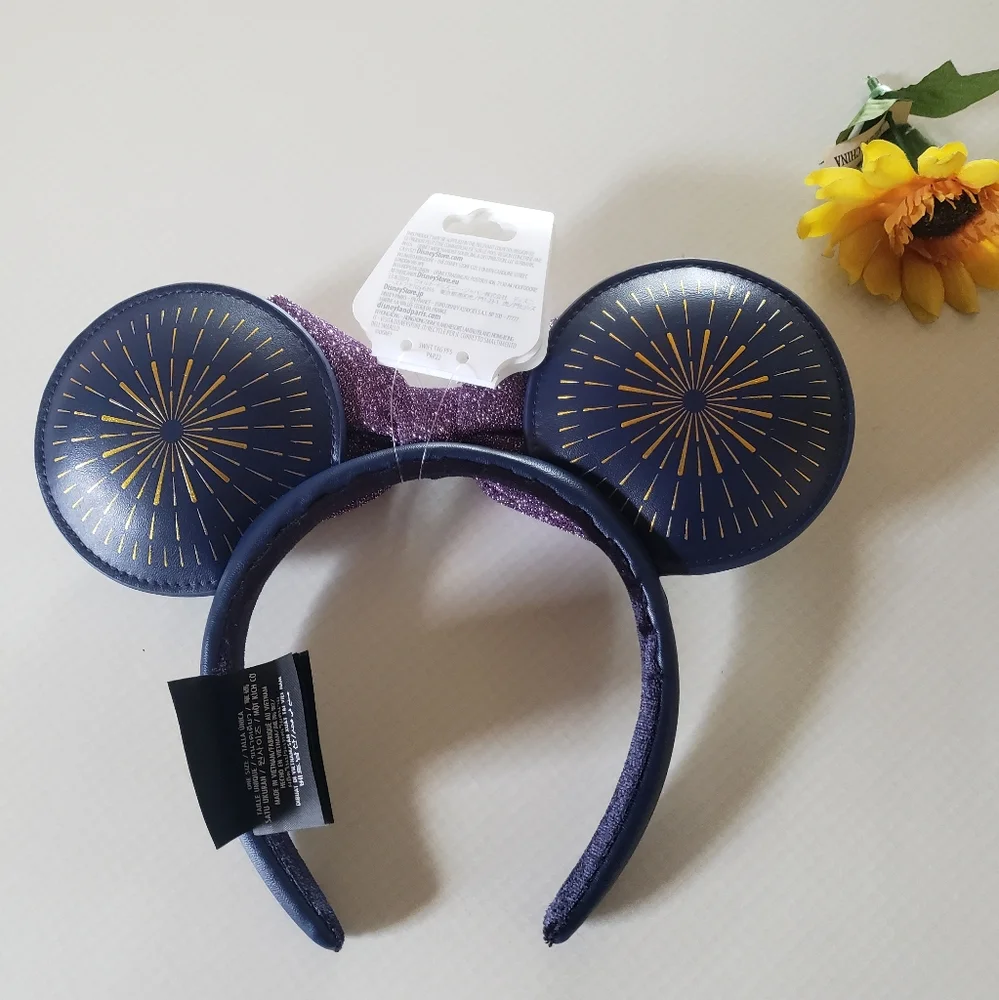 Just In: Brand New Navy Fireworks Design Disney Parks Minnie Ears - Picture 4 of 5